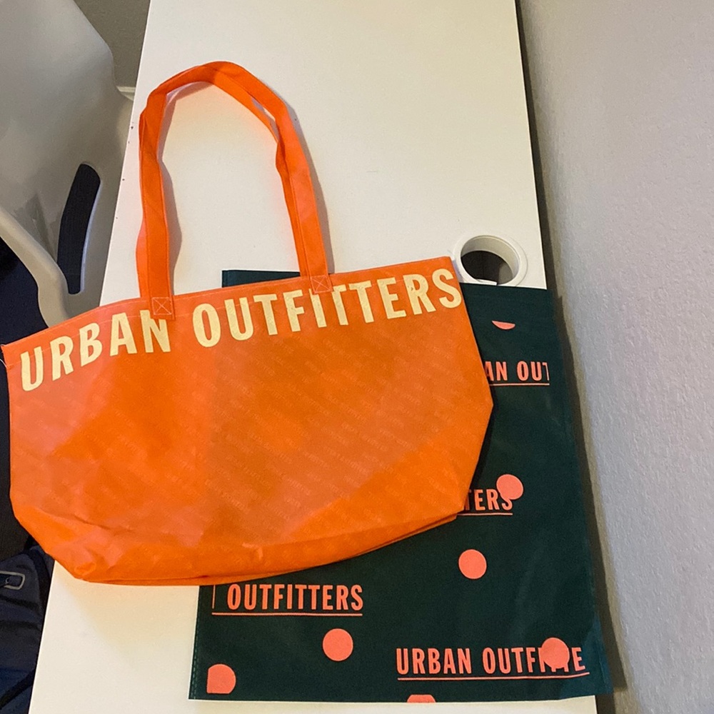 Bundle Of 2 Reuseable Urban Outfitters Cloth Tote… - image 1